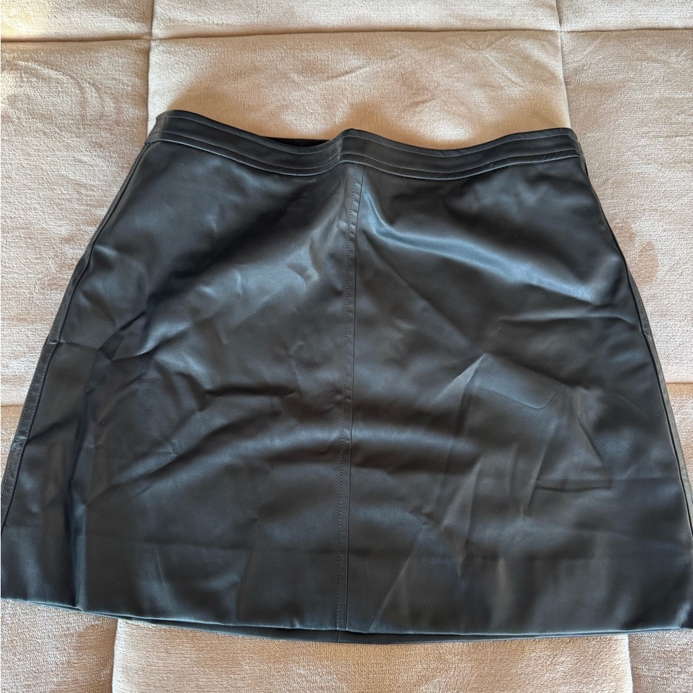 J Crew mini leather skirt